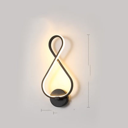 Nordic Minimalist LED Wall Lamp for Modern Bedroom & Living Room