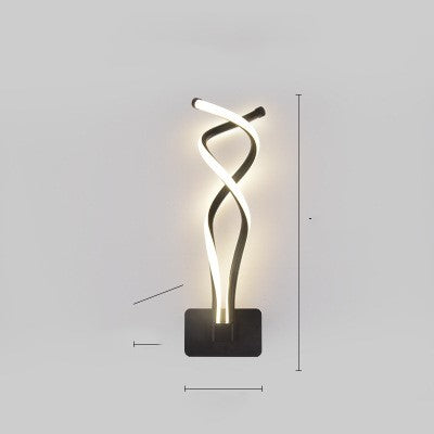 Nordic Minimalist LED Wall Lamp for Modern Bedroom & Living Room