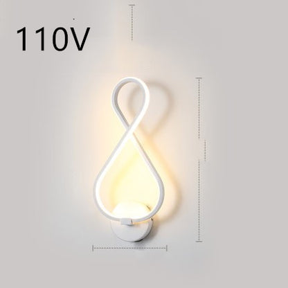 Nordic Minimalist LED Wall Lamp for Modern Bedroom & Living Room