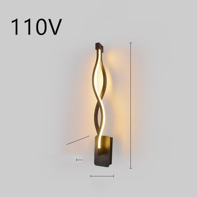 Nordic Minimalist LED Wall Lamp for Modern Bedroom & Living Room