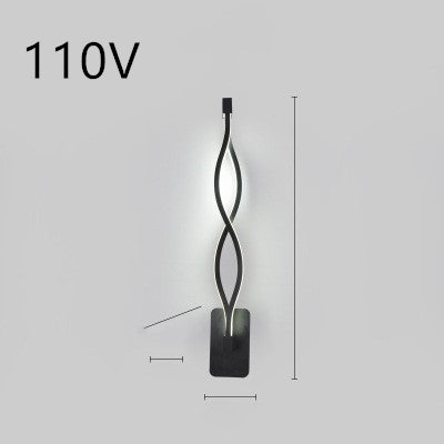 Nordic Minimalist LED Wall Lamp for Modern Bedroom & Living Room