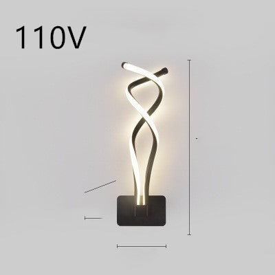 Nordic Minimalist LED Wall Lamp for Modern Bedroom & Living Room