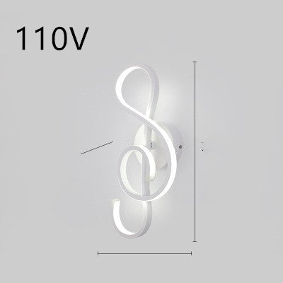 Nordic Minimalist LED Wall Lamp for Modern Bedroom & Living Room