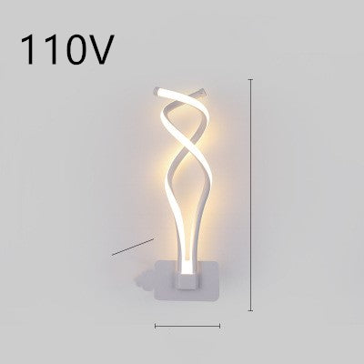 Nordic Minimalist LED Wall Lamp for Modern Bedroom & Living Room