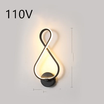 Nordic Minimalist LED Wall Lamp for Modern Bedroom & Living Room