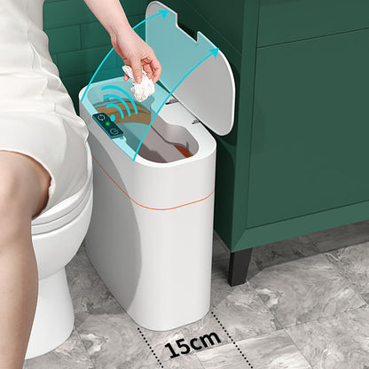 Smart Sensor Trash Can with Lid – Automatic Touchless Waste Bin for Kitchen & Bathroom