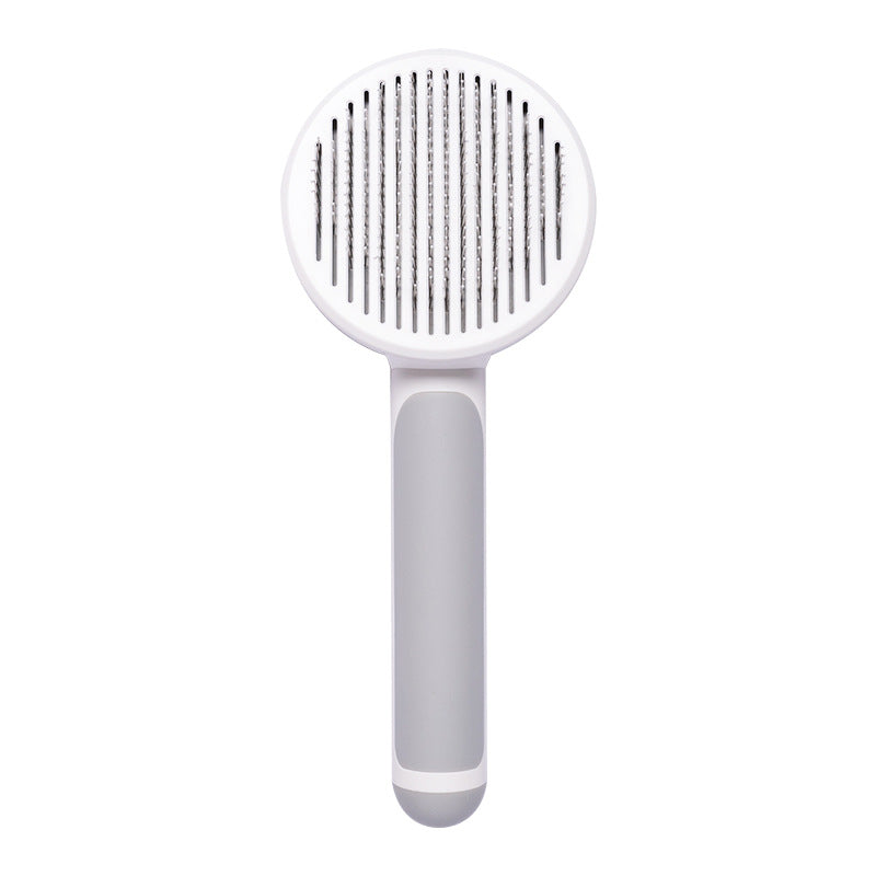 Self Cleaning Cat Brush Handheld Stainless Steel Slicker Brush for Pet Hair Removal