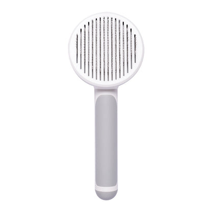 Self Cleaning Cat Brush Handheld Stainless Steel Slicker Brush for Pet Hair Removal
