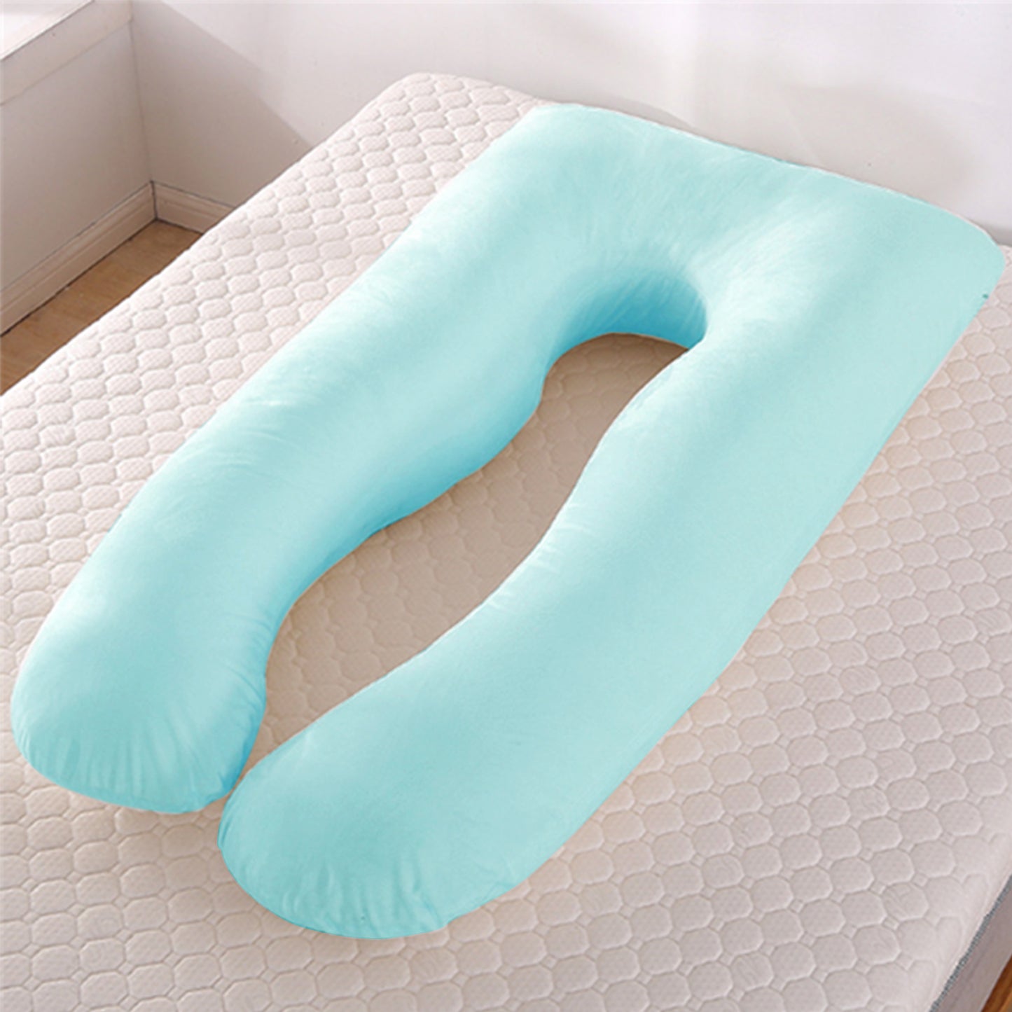 Cooling U-Shaped Pregnancy Pillow Full Body Support for Maternity Sleeping