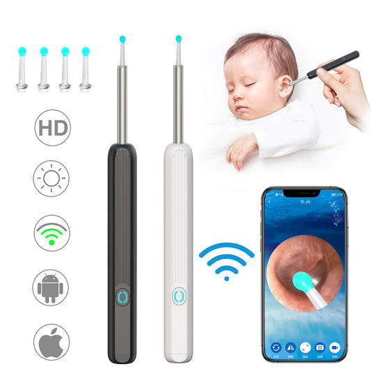 Wireless Ear Cleaner Otoscope with Camera LED Light Smart Ear Wax Removal Tool