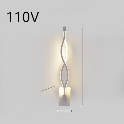 Nordic Minimalist LED Wall Lamp for Modern Bedroom & Living Room