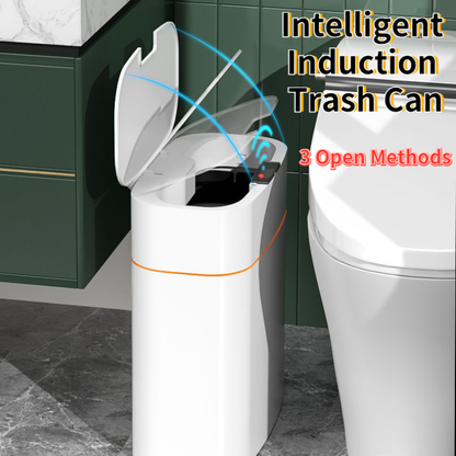 Smart Sensor Trash Can with Lid – Automatic Touchless Waste Bin for Kitchen & Bathroom