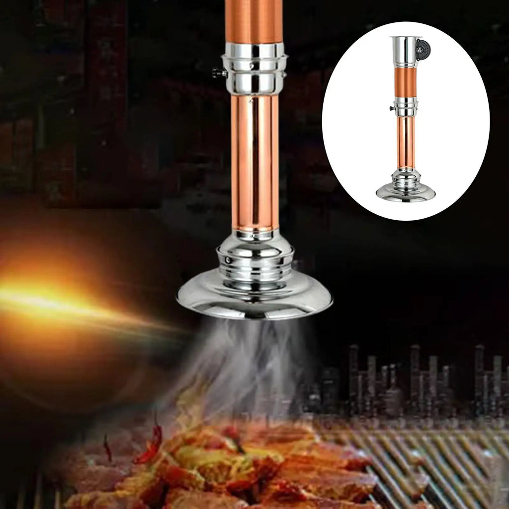 Extendable BBQ Exhaust Pipe Grill Smoke Pipe Stretching Upper Smoke Tube Exhaust Equipment Barbecue Fan Chimney for Commercial