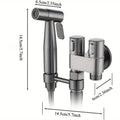 Double Control Bidet Sprayer Handheld Toilet Attachment with Pressure Control for Feminine Hygiene Baby Diaper and Pet Bath
