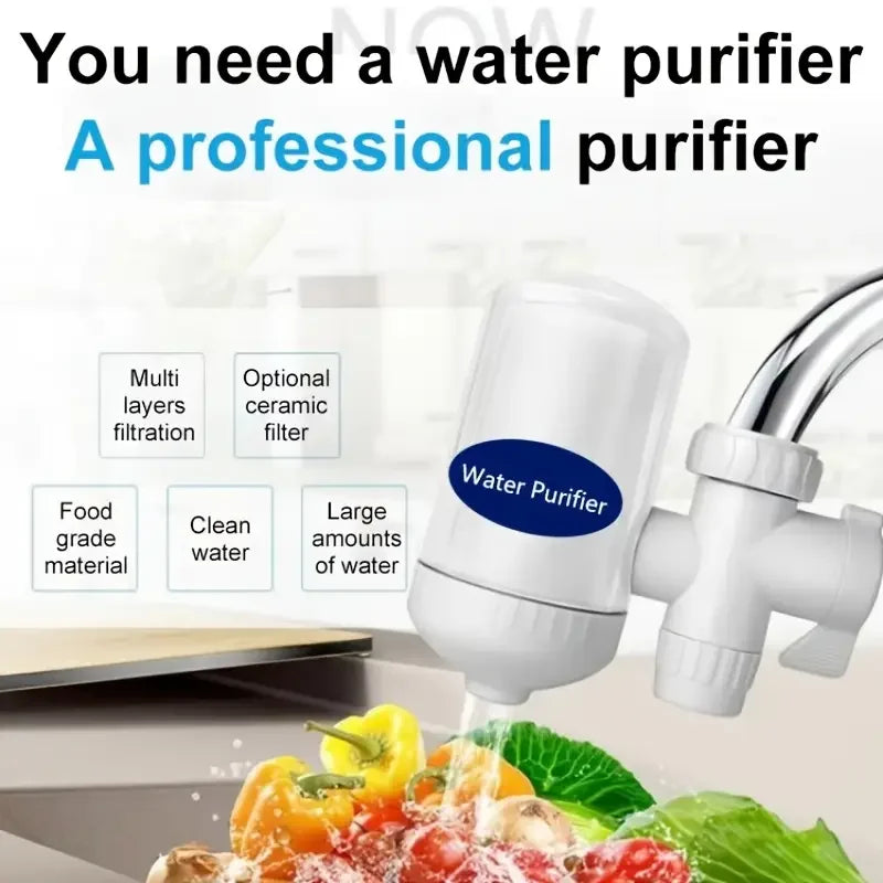Kitchen Faucet 5-level Filter Household Water Purifier Can Be Repeatedly Cleaned And Replaced Filter Element Faucet Purifier