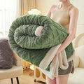 1pc Jacquard Sherpa Weighted Blanket 3KG for Adults,Good For SleepAll-Season Thickened Calming & Sleep Aid, Faux Rabbit Fur Soft