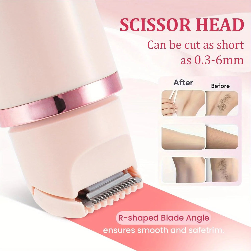 Electric Face Hair Remover for Women Double Head Trimming Tool Washable Body Shaver USB Rechargeable for Daily Use