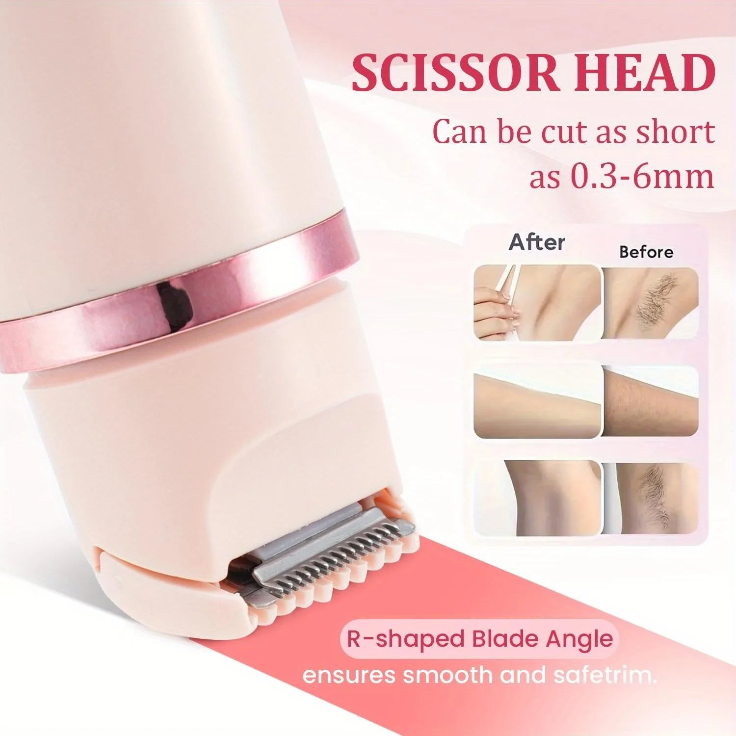 Electric Face Hair Remover for Women Double Head Trimming Tool Washable Body Shaver USB Rechargeable for Daily Use