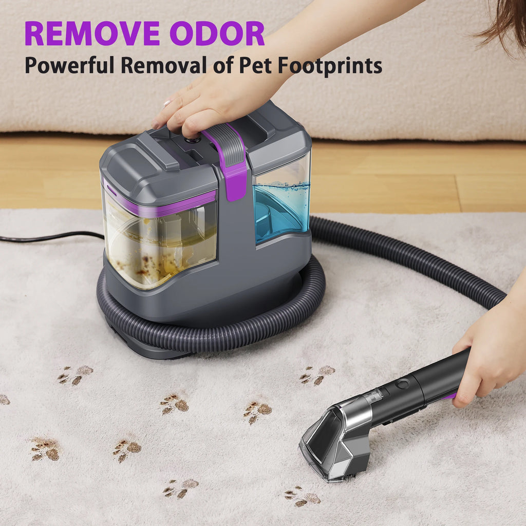 YISORA C9 Portable Carpet & Upholstery Cleaner Machine, 15Kpa 13.5ft Corded Spot Cleaner for Carpet, Sofa, Car Seat