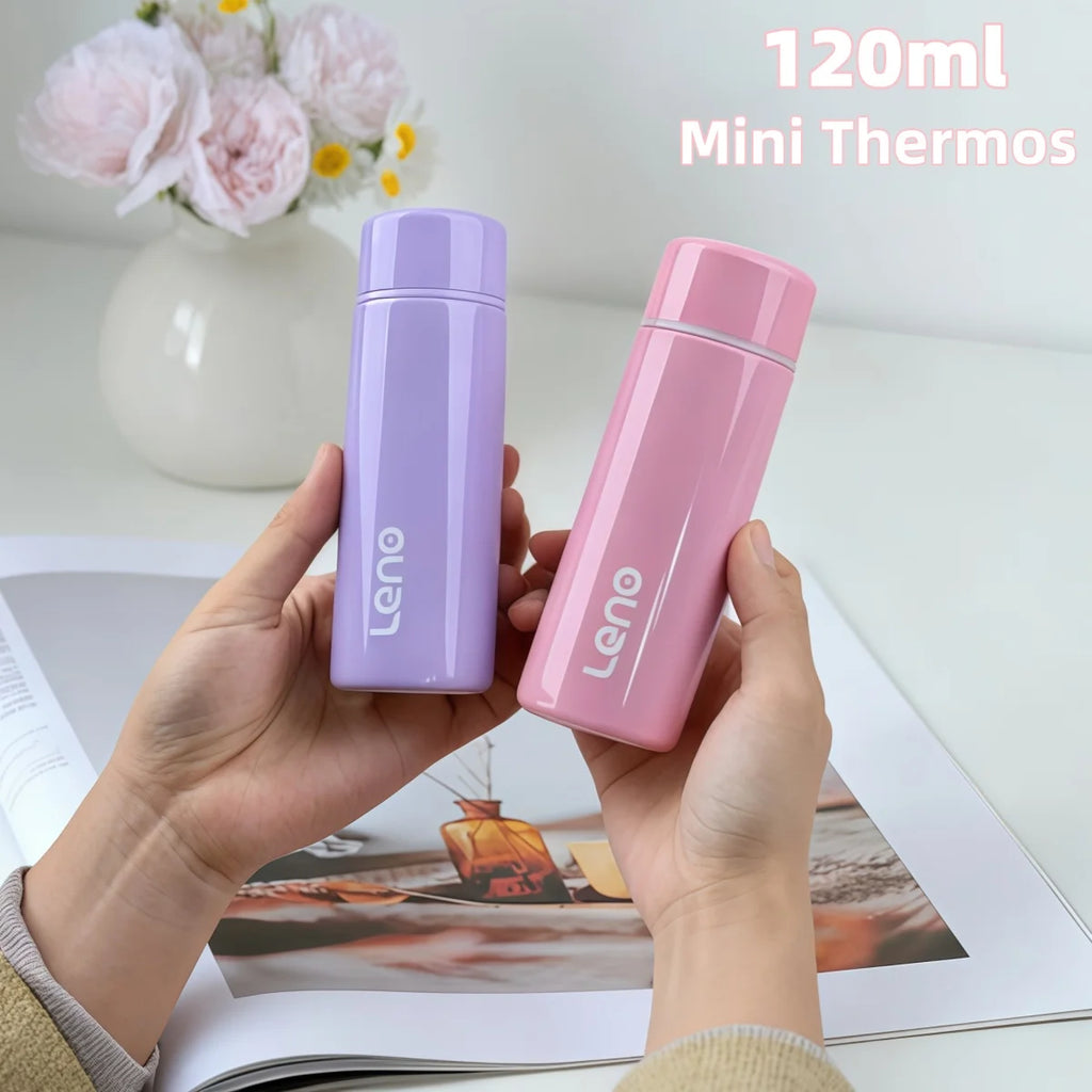 Mini Thermos Cup 120ml Pocket Cup Stainless Steel Thermal Coffee Mug Vacuum Flask Insulated Hot Water Bottle Kids Gift