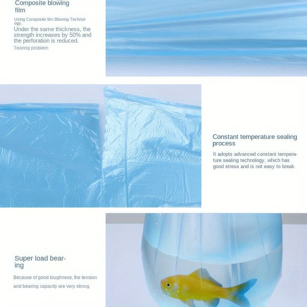 300-Pack Heavy-Duty Blue Trash Bags – Extra Thick Leak & Tear-Proof for Household Kitchen Cleanup