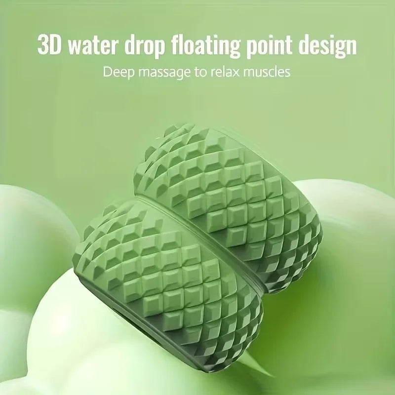360-Degree Massage Roller for Legs Waist Arms Buttocks Muscle Relaxation Slimming Tool for Pain Relief and Fitness Yoga