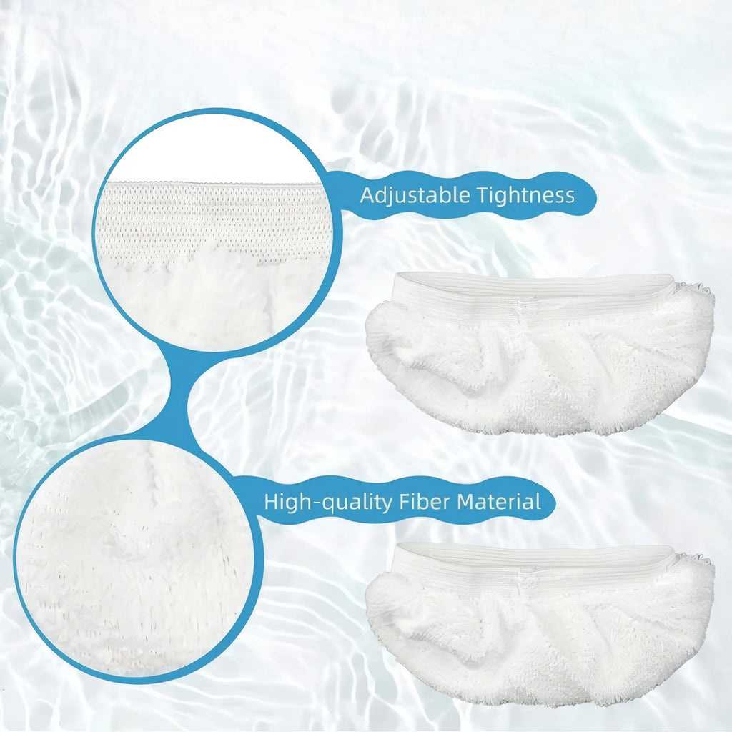 16 Green/white/gray Mop Replacement Pads, Washable and Durable Mop, Reusable and Easy To Clean, Back To School Supplies