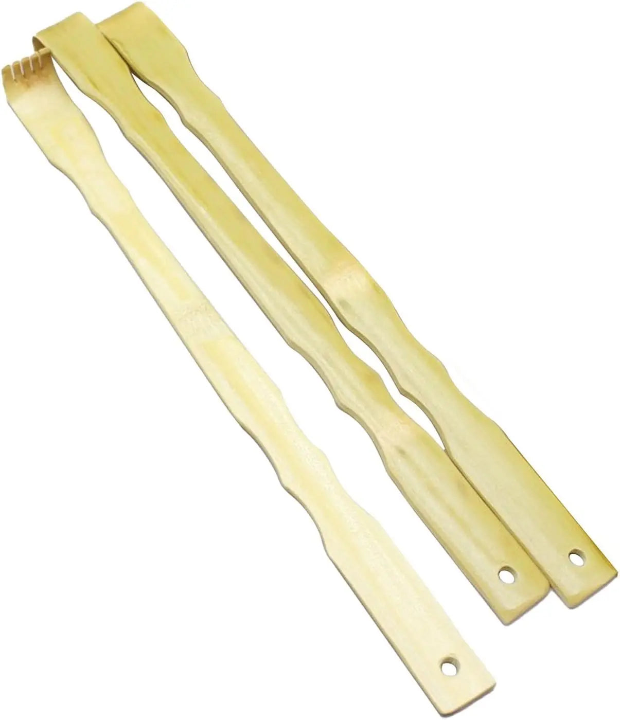 3-Pack 18.3-Inch Extended Bamboo Back Scratchers - Natural Material, Comfortable Massage Tool, Unique Gift Option