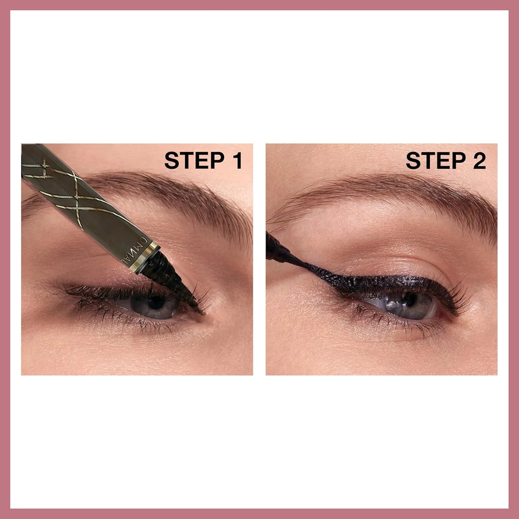 2 Pcs Waterproof Liquid Eyeliner Professional Waterproof And Sweat-Proof Eyeliner In One Lasting Eye Brow Pen Ultra-Fine Brush
