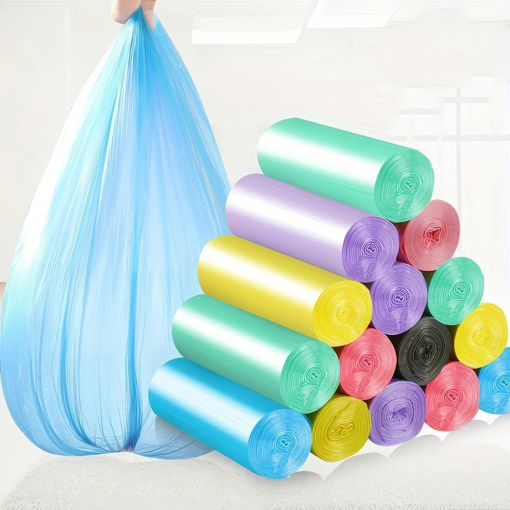 300-Pack Heavy-Duty Blue Trash Bags – Extra Thick Leak & Tear-Proof for Household Kitchen Cleanup