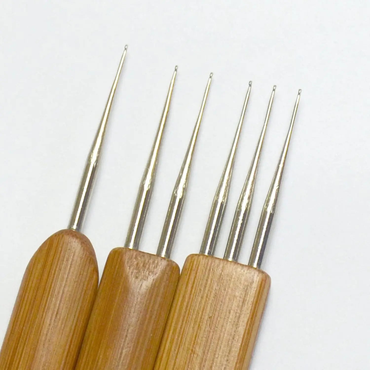 3pcs/Set 0.75mm Dreadlock Crochet Hook for Hair  Dreadlock Needle Tool for Braid Bamboo