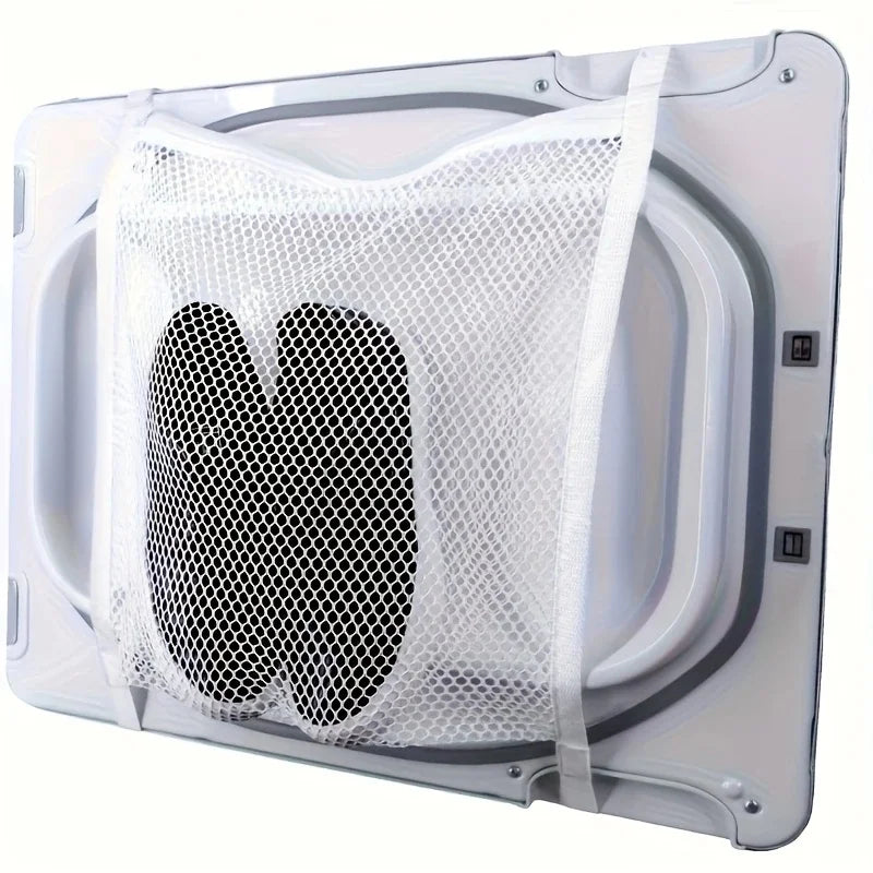 2 White Shoe Laundry Bags, Sports Shoe Laundry Bags, Mesh Design, Perfect for Shoes and Clothes