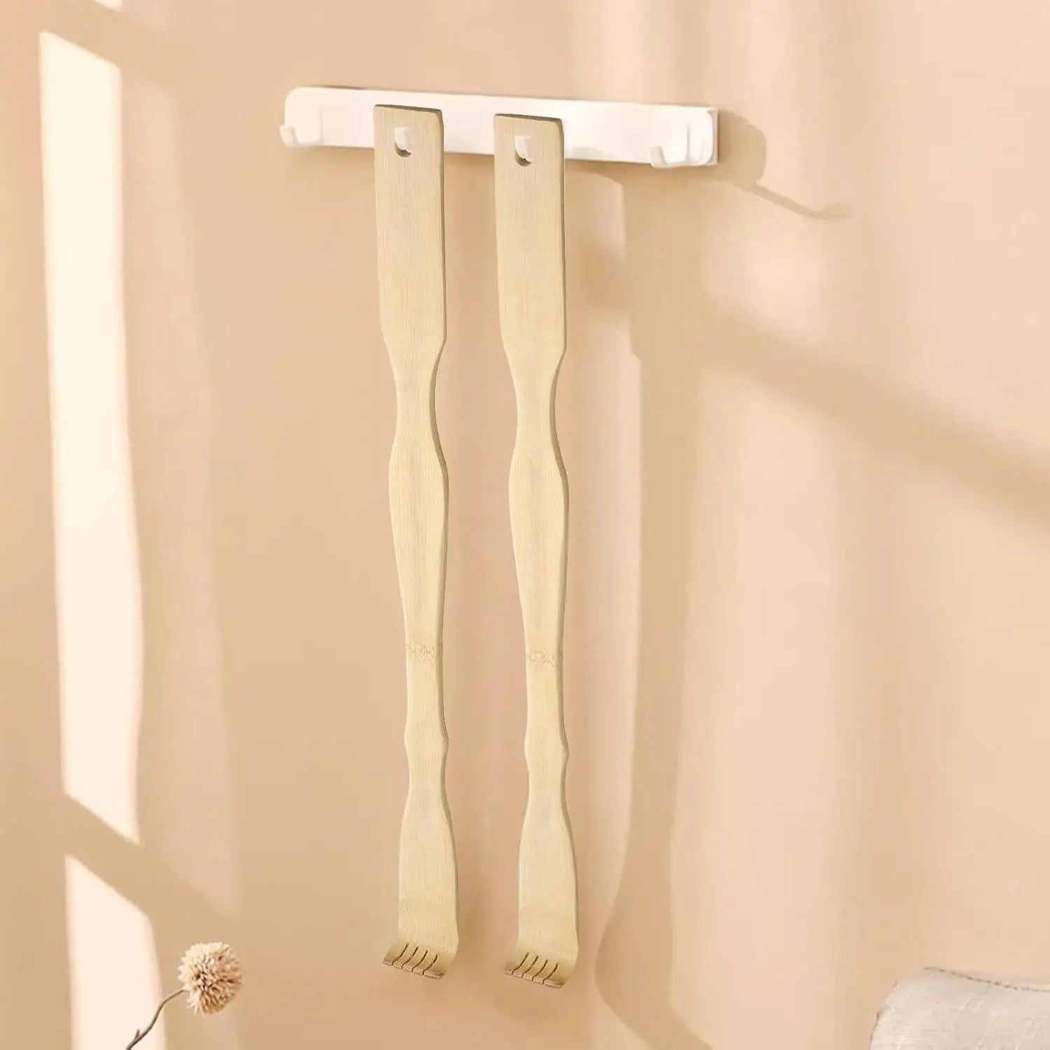 3-Pack 18.3-Inch Extended Bamboo Back Scratchers - Natural Material, Comfortable Massage Tool, Unique Gift Option