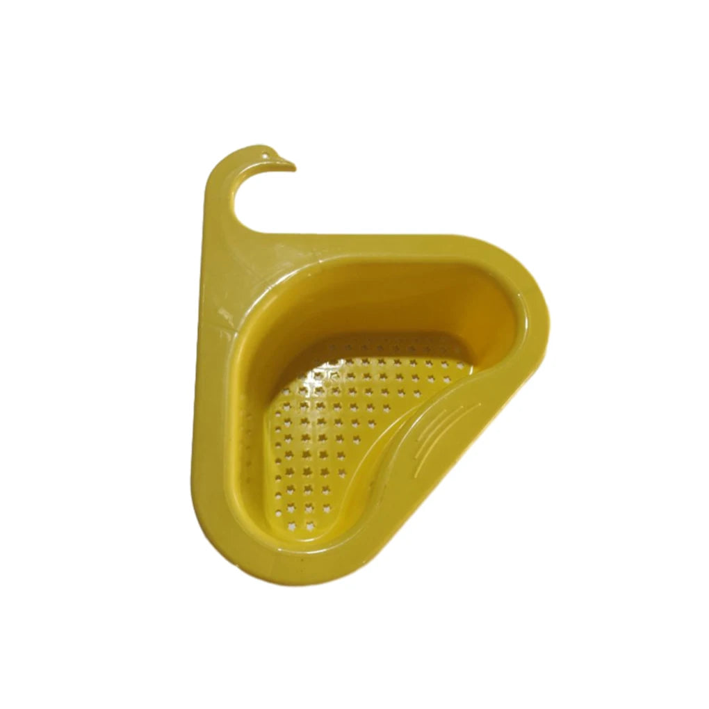Plastic Kitchen Sink Drain Basket Animal Shape Lovely Triangular Fruit Cleaning Leftover Colander Restaurant Draining Rack Blue