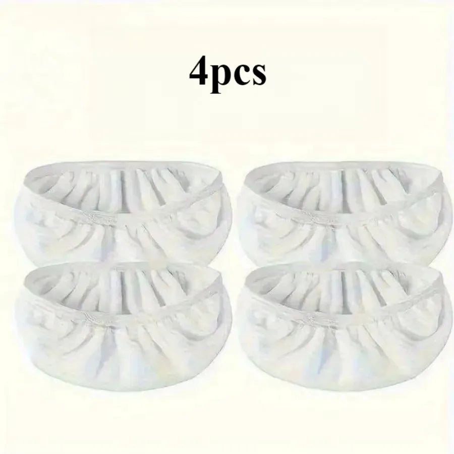 4 pieces of green, white, and gray mop cloths with strong water absorption, suitable for multiple scenarios