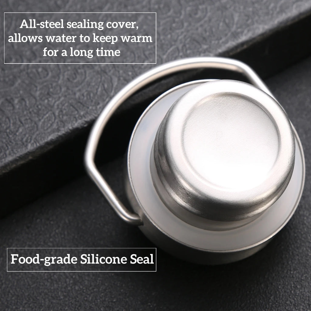 Stainless Steel Thermos Water Bottle Leak-proof Double Wall Large Capacity Wide Mouth Sports Water Bottles For Cycling