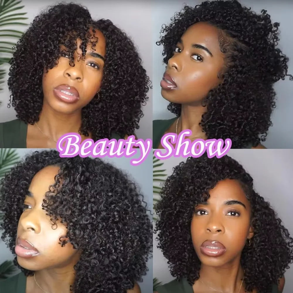 30 Inch Curly Crochet Human Hair Extensions With String Curly Pre-Looped Feather Hair Miracle Knots Crochet Human Hair For Women