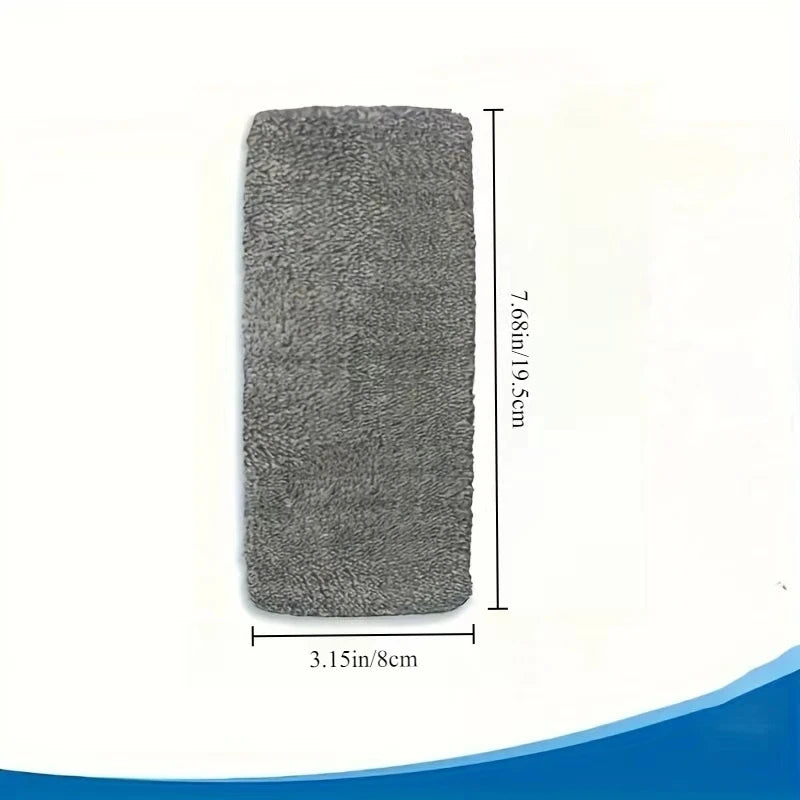 4 pieces of green, white, and gray mop cloths with strong water absorption, suitable for multiple scenarios