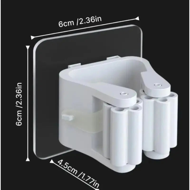 4 pieces of non perforated anti slip mop holder, waterproof and moisture-proof in the bathroom, suitable for use in the bathroom