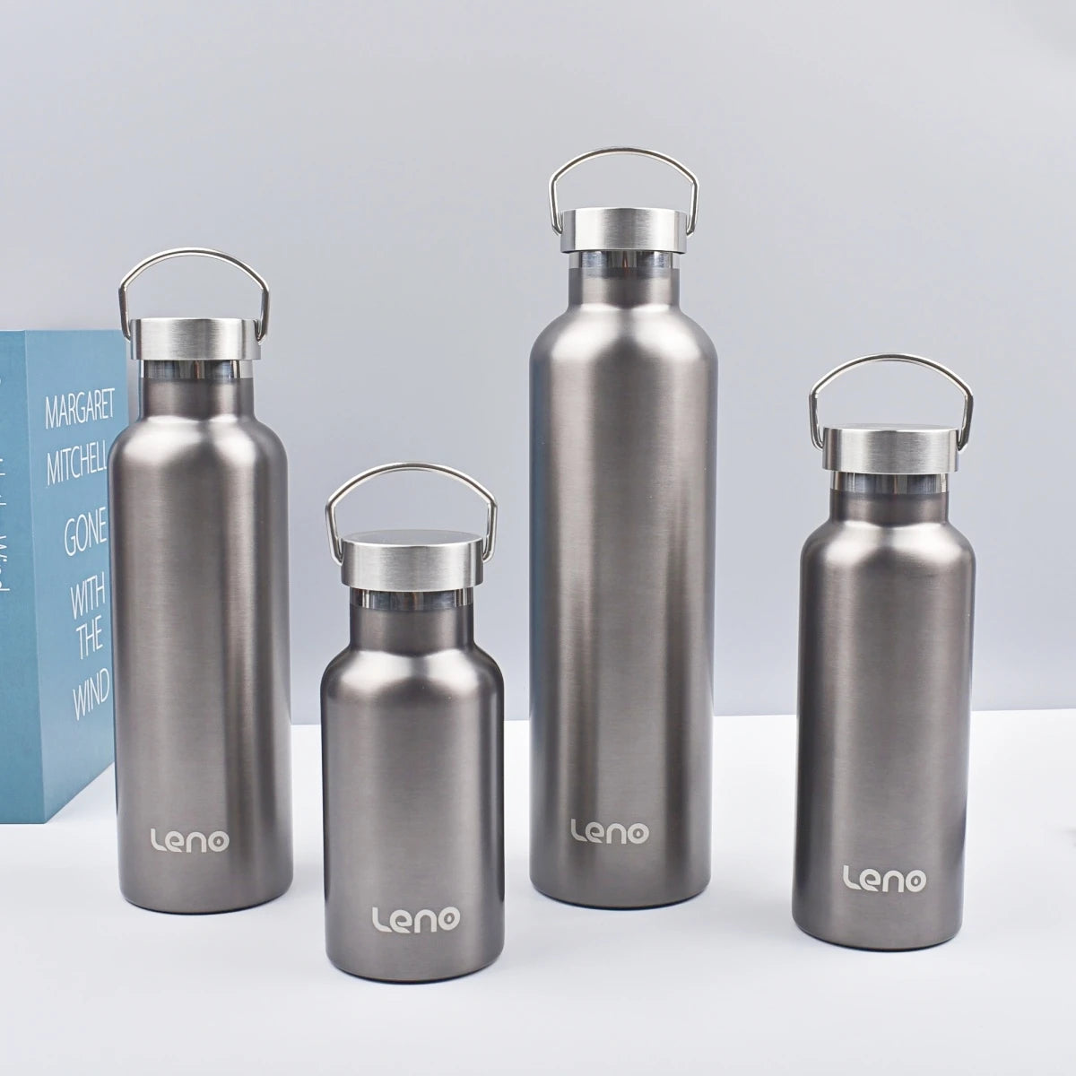 350-1000ml Stainless Steel Sport Water Bottle Large Capacity Double Wall Vacuum Insulated Tumbler Portable Thermos Bottle