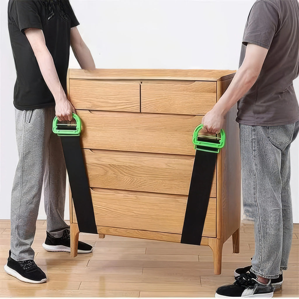 1 Piece of Heavy-duty Adjustable Lifting Belt with Green Color, Furniture and Object Lifting Belt, with Handle, Used for Moving