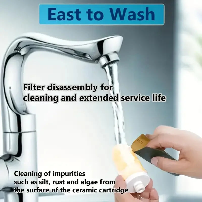 Kitchen Faucet 5-level Filter Household Water Purifier Can Be Repeatedly Cleaned And Replaced Filter Element Faucet Purifier