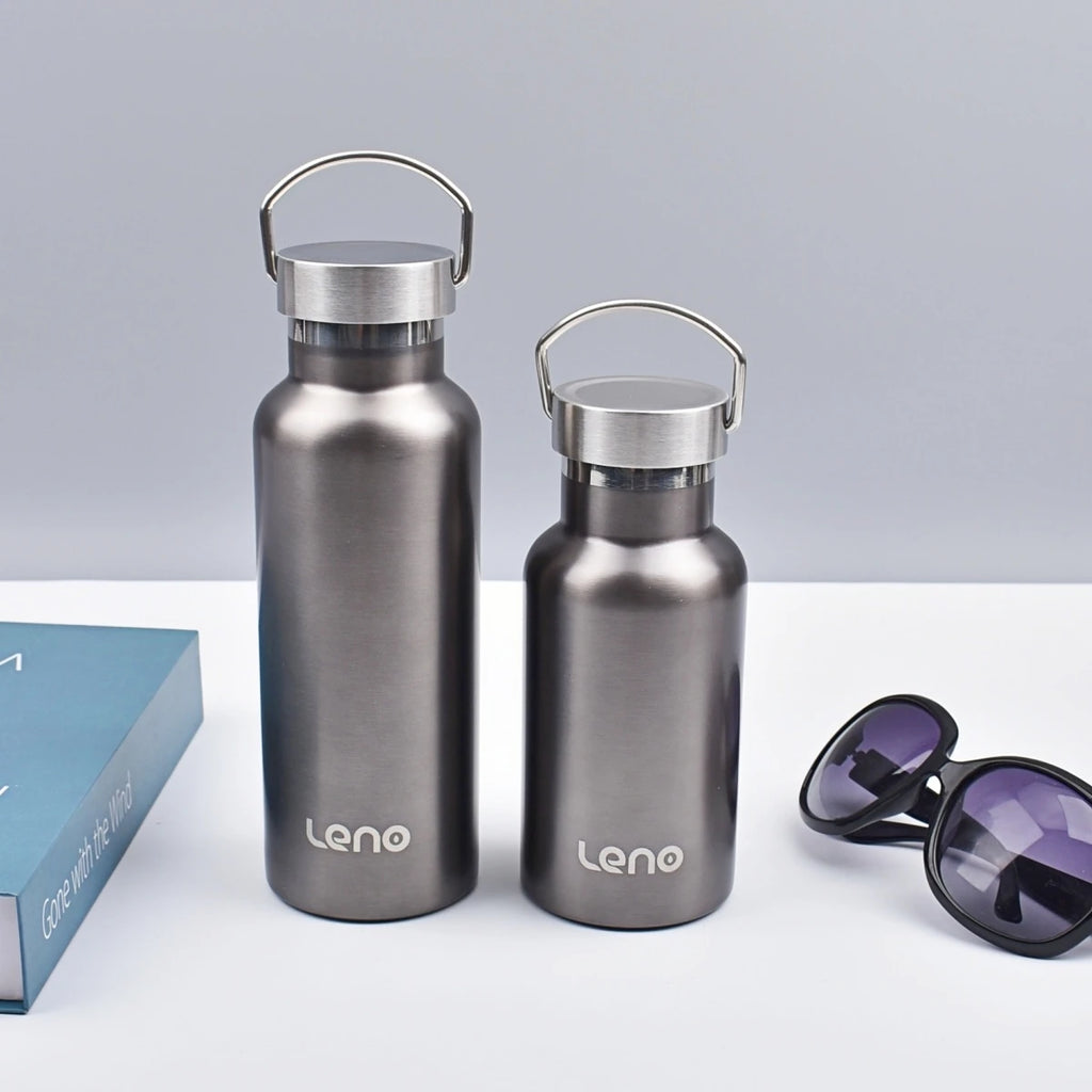 350-1000ml Stainless Steel Sport Water Bottle Large Capacity Double Wall Vacuum Insulated Tumbler Portable Thermos Bottle
