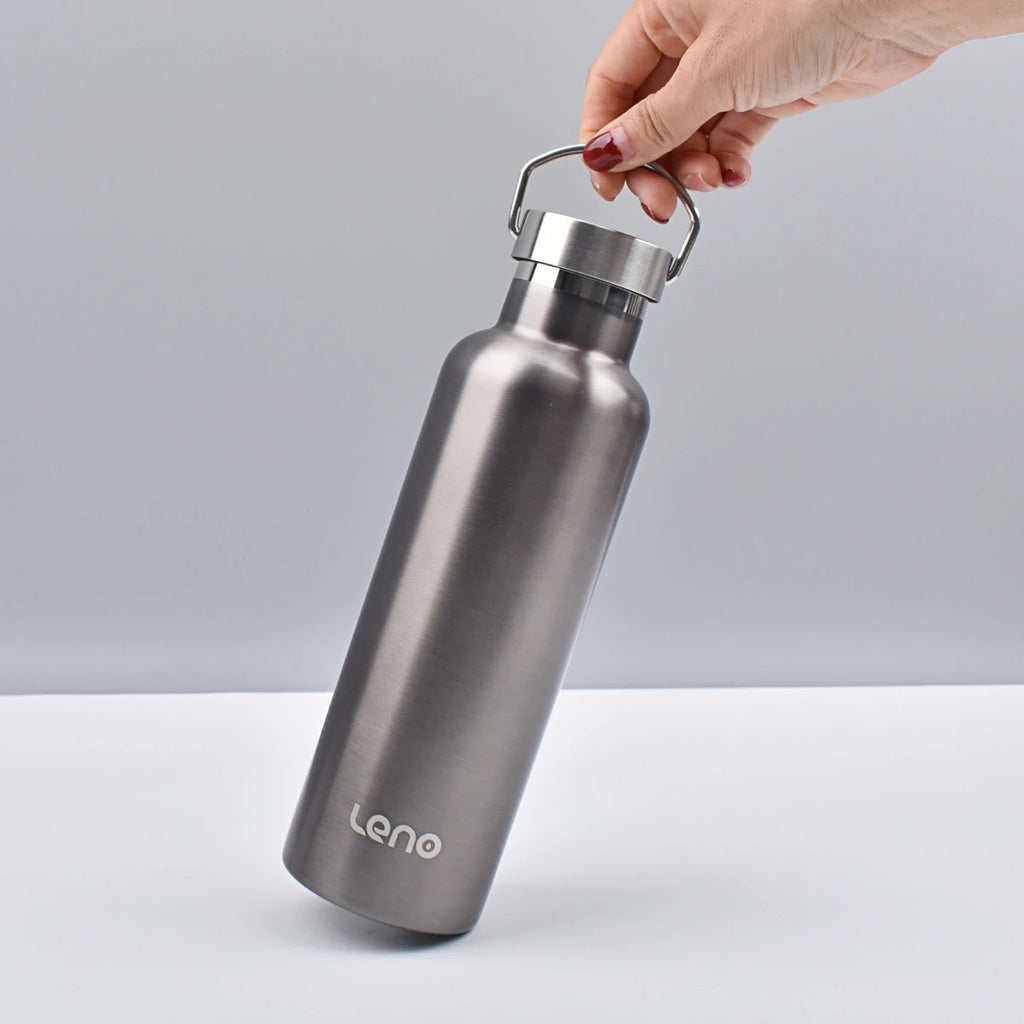 350-1000ml Stainless Steel Sport Water Bottle Large Capacity Double Wall Vacuum Insulated Tumbler Portable Thermos Bottle