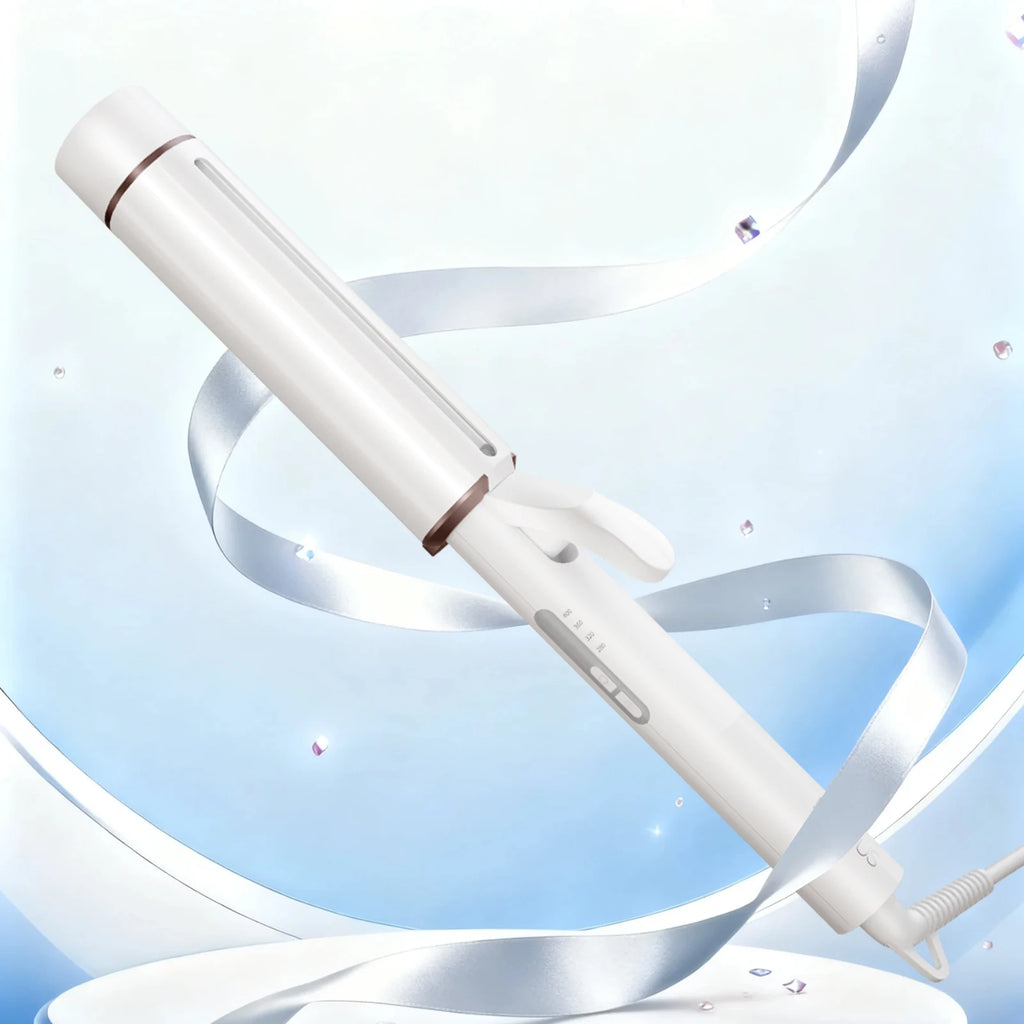 1.5 Inch Extra Long Barrel Curling Iron for Long Hair, Big Loose Curls & Beach Waves, Anti-Slip Ceramic Wand, 40M Negative Ions,