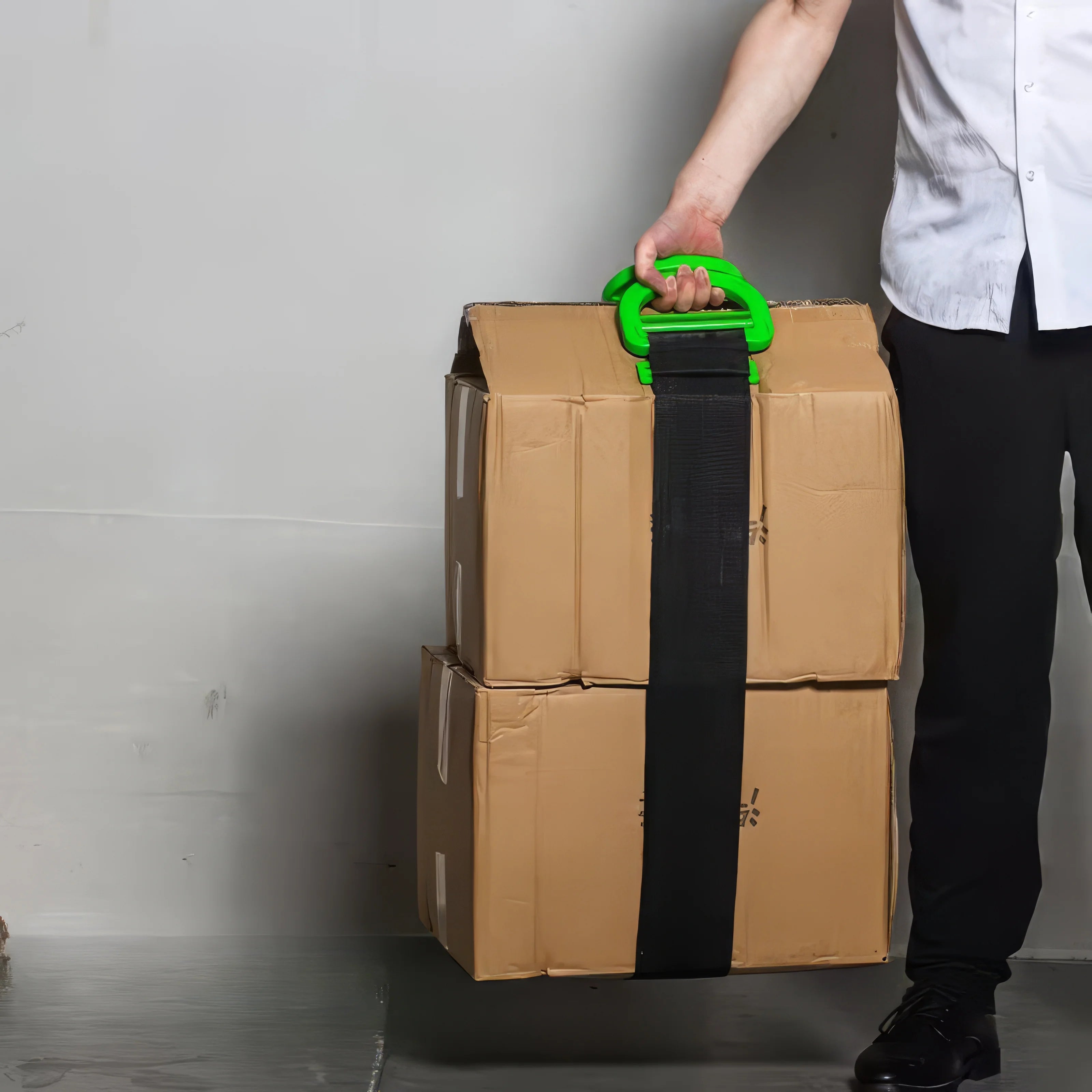 1 Piece of Heavy-duty Adjustable Lifting Belt with Green Color, Furniture and Object Lifting Belt, with Handle, Used for Moving