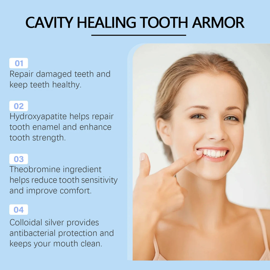 ORALHOE 60mL Cavity Healing Tooth Armor, Repairing Damaged teeth, Comprehensively Protecting Teeth, Suitable For Everyone