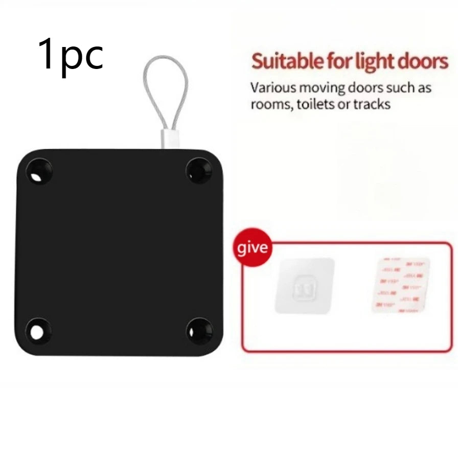 1 Piece Black Door Closer, Easy To Install Without Drilling, Suitable for Automatic Rebound in Offices, Bathrooms, and Bedrooms