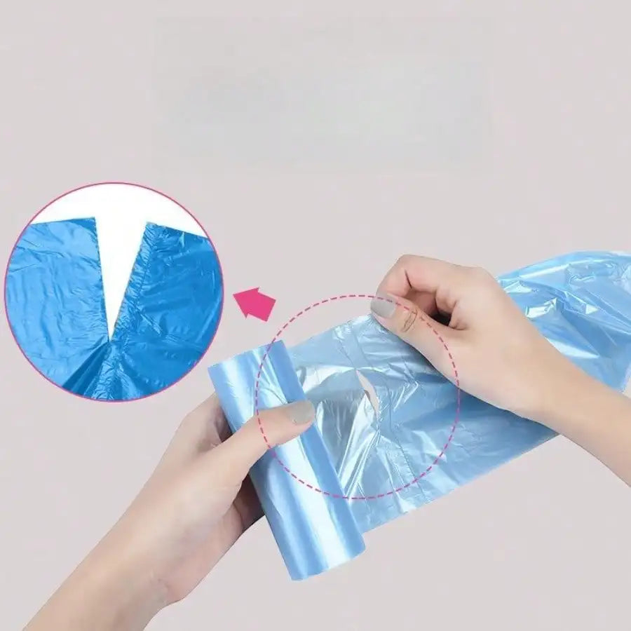 300-Pack Heavy-Duty Blue Trash Bags – Extra Thick Leak & Tear-Proof for Household Kitchen Cleanup