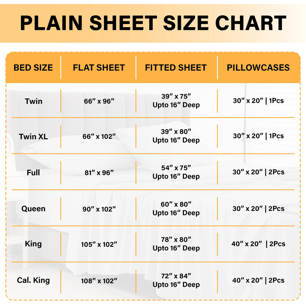 Lux Décor 6Pc Solid Sheet Set – Brushed Microfiber, 16" Deep Pockets, with Embroidered & Plain Pillowcases